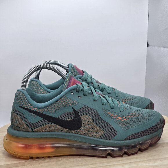 Women's Size 7 - NIKE AIR MAX Jade Glaze-Black-Atomic Orange - Picture 3 of 9
